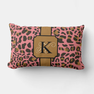 Personalized Leopard Jaguar Animal Print Pattern Lumbar Pillow
