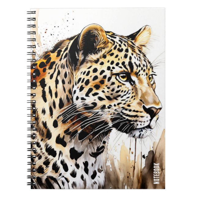 Personalized Leopard Notebook Journal (Front)