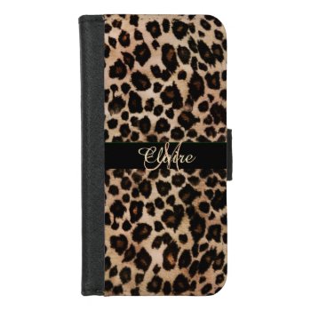 Personalized Leopard Phone Wallet Case by UROCKDezineZone at Zazzle