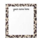 Personalized Leopard Print Notepad