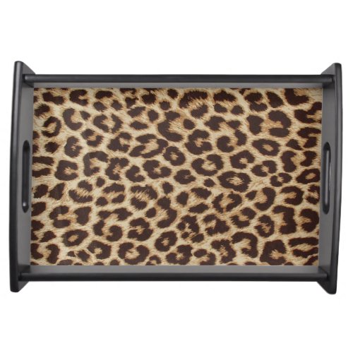 Personalized Leopard Print Serving Tray