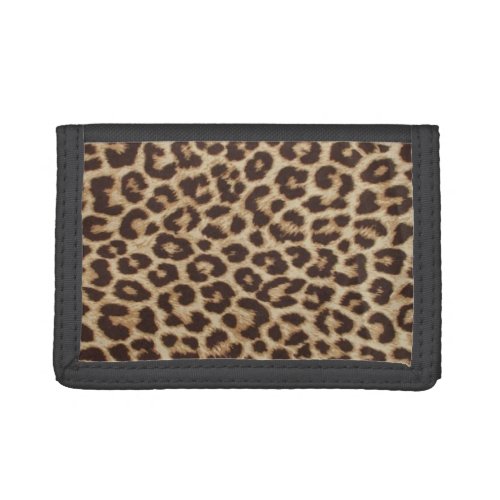 Personalized Leopard Print TriFold Wallet