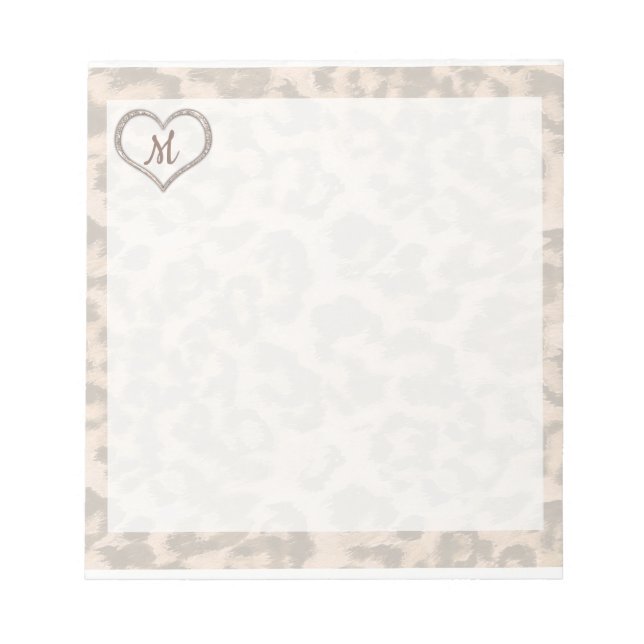 Personalized Leopard Spotted Notepad (Front)