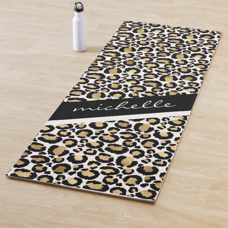 Personalized Leopard Yoga Mat Zazzle