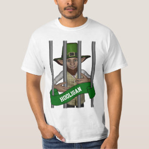 Personalized  leprechaun behind bars T-Shirt