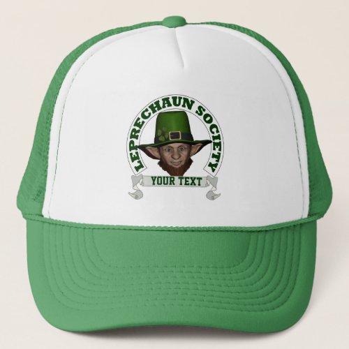 Personalized leprechaun society  St Patricks day Trucker Hat