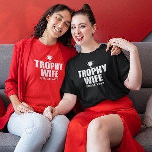 Personalized Lesbian Trophy Wife T-Shirt