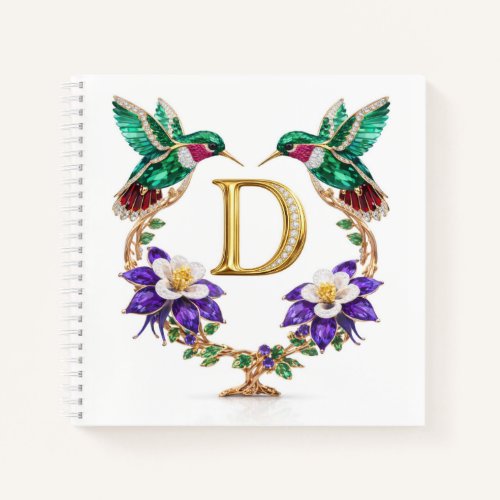 Personalized Letter B Wedding Planner Hummingbird 
