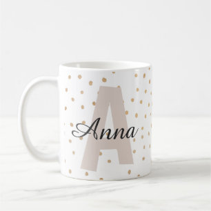 Personalized Letter Custom Name Monogram Coffee Mug