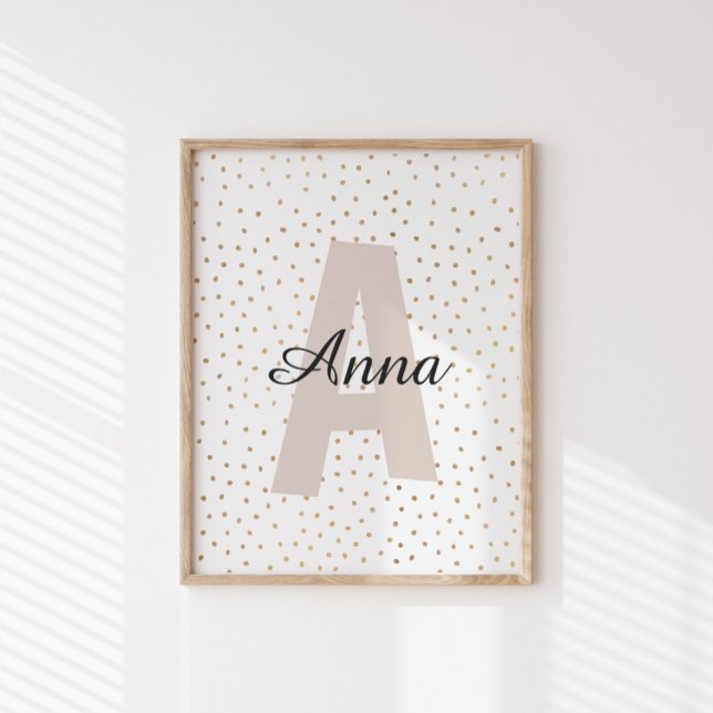 Personalized Letter Custom Name Monogram Poster (Creator Uploaded)