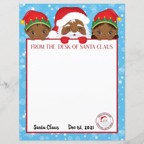 Personalized Letter from Black Santa Claus 