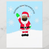 Personalized Letter from Ethnic Santa in Face Mask (Back)