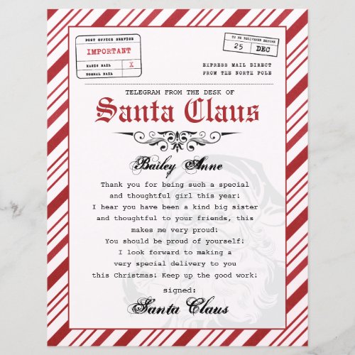 Personalized Letter From Santa