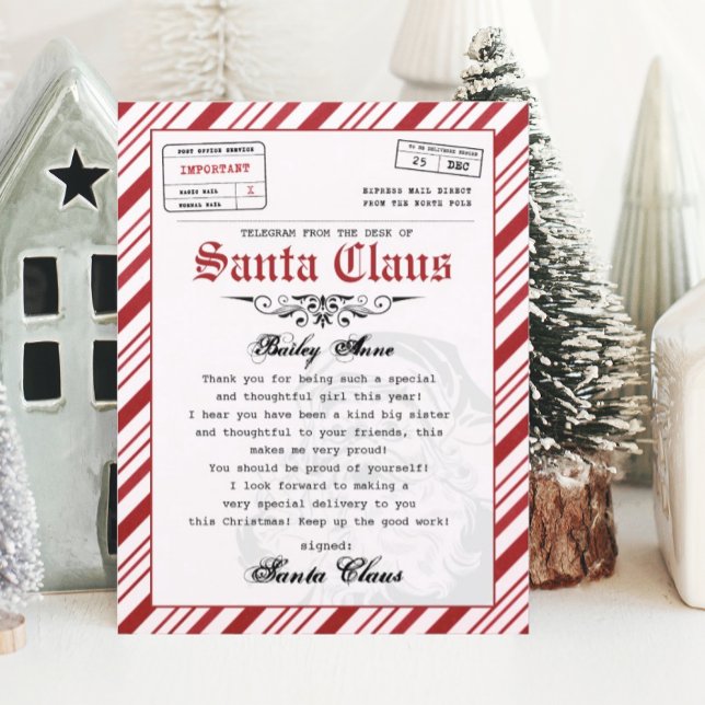 Personalized Letter From Santa (letter from santa)