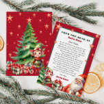 Personalized letter from Santa and Elf  Invitation<br><div class="desc">Personalized letter from from Santa Claus.
Give your child this year special,  cute letter from Santa. 
Collection: 
https://www.zazzle.com/collections/love_christmas_collection-119212194434211063</div>