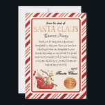 Personalized Letter from Santa Christmas Print Invitation<br><div class="desc">Bring magic to your Christmas Holiday with the magic of Santa this year with this printable letter from Santa. This letter from the desk of Santa is completely customizable to make your own and can be an instant download. You can print from home this editable personalized Letter from Santa Claus....</div>