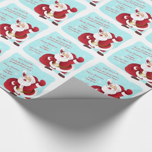 Personalized Letter from Santa Christmas Wrapping Paper