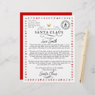 Personalized Letter From Santa Claus