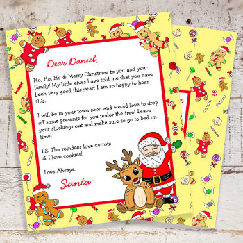 Personalized Letter From Santa Claus by FeelingLikeChristmas at Zazzle