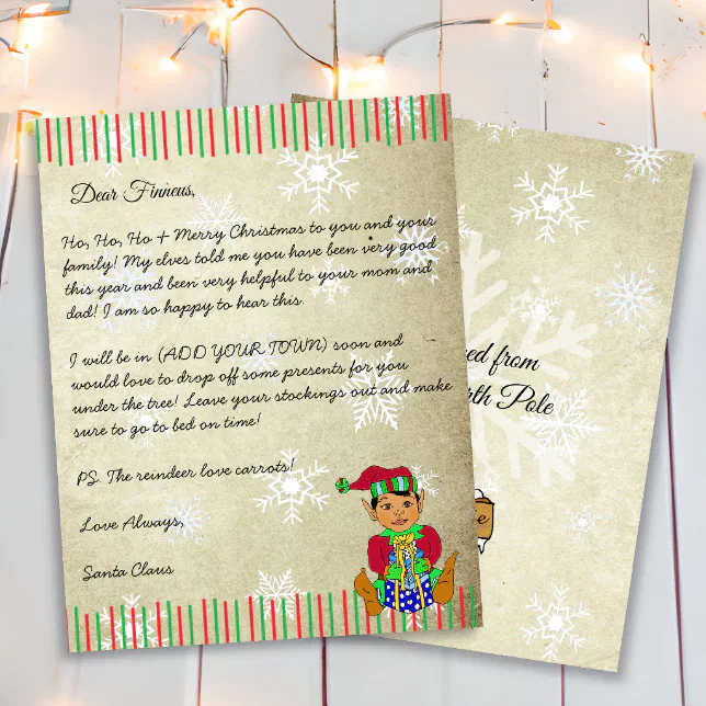 Personalized Letter from Santa Claus | Zazzle