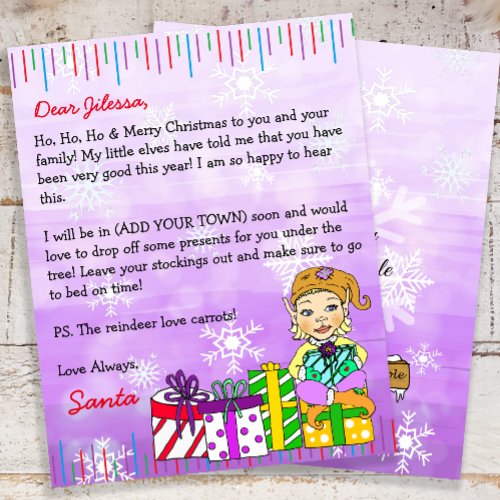 Personalized Letter from Santa Claus