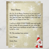 Personalized Letter from Santa Claus (Front/Back)
