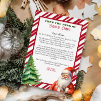Personalized letter from Santa Claus Christmas Inv
