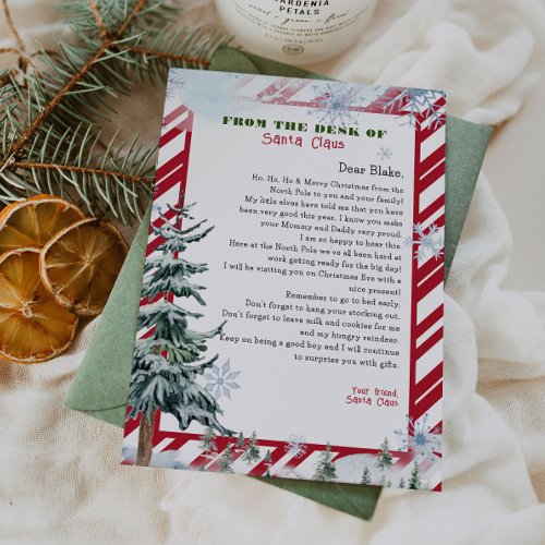 Personalized letter from Santa Claus Christmas Invitation