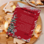 Personalized letter from Santa Claus Christmas  Invitation<br><div class="desc">Personalized letter from from Santa Clause.
Give your child this year special,  cute letter from Santa. 
Collection: 
https://www.zazzle.com/collections/love_christmas_collection-119212194434211063</div>