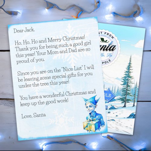 Personalized Letter from Santa Claus for Boys