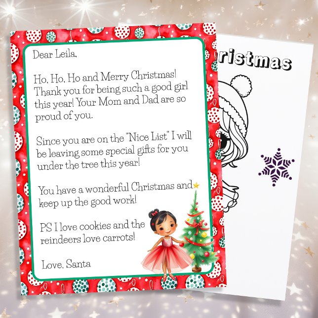Personalized Letter from Santa Claus for Children (Creator Uploaded)