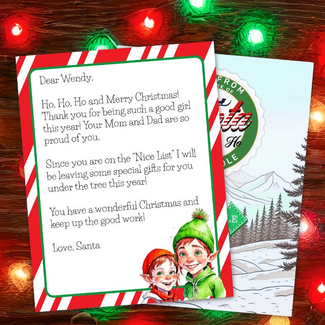 Personalized Letter from Santa Claus for Children (Creator Uploaded)
