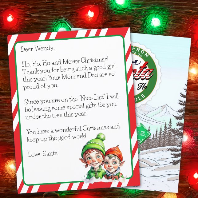 Personalized Letter from Santa Claus for Children (Creator Uploaded)