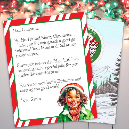 Personalized Letter from Santa Claus for Children