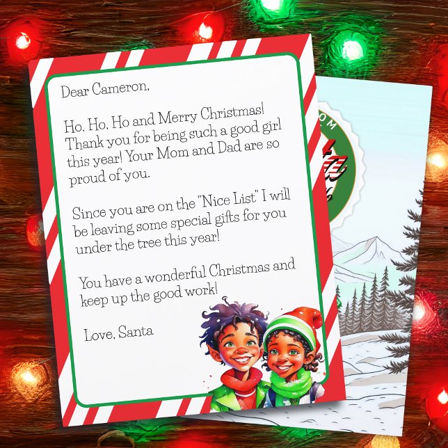 Personalized Letter from Santa Claus for Children (Creator Uploaded)