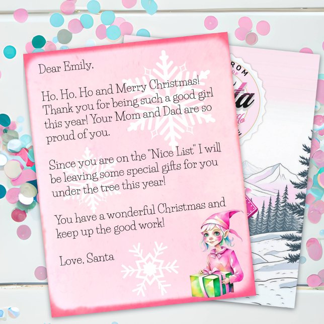Personalized Letter from Santa Claus for Girls (Creator Uploaded)