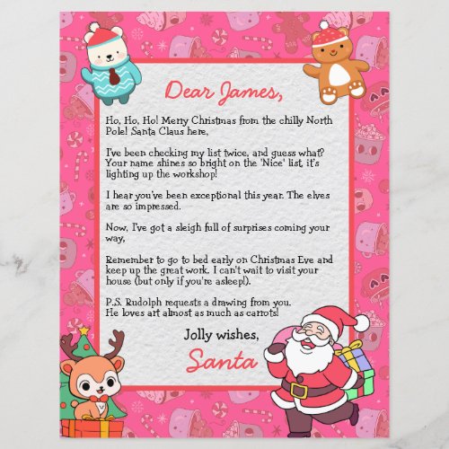 Personalized Letter from Santa Claus for kids