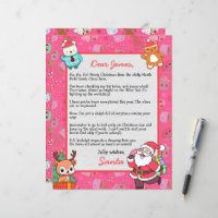Personalized Letter from Santa Claus for kids