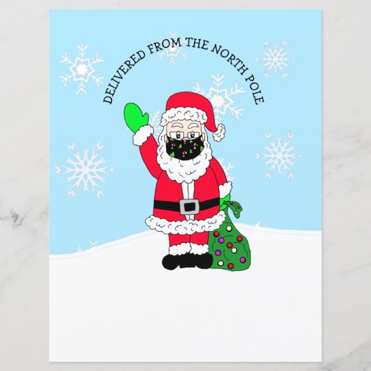 Personalized Letter from Santa Claus in Face Mask (Back)