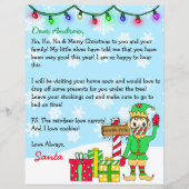 Personalized Letter from Santa Claus in Face Mask (Front)