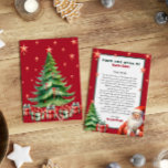 Personalized letter from Santa Claus  Invitation<br><div class="desc">Personalized letter from from Santa Claus.
Give your child this year special,  cute letter from Santa. 
Collection: 
https://www.zazzle.com/collections/love_christmas_collection-119212194434211063</div>