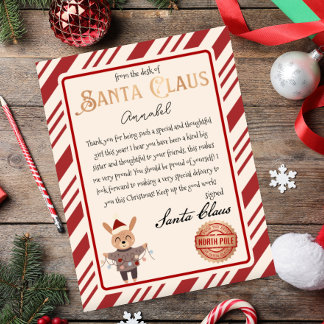 Personalized Letter from Santa Claus Invitation