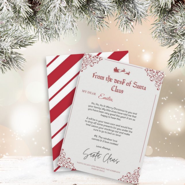 Personalized Letter from Santa Claus template (Creator Uploaded)