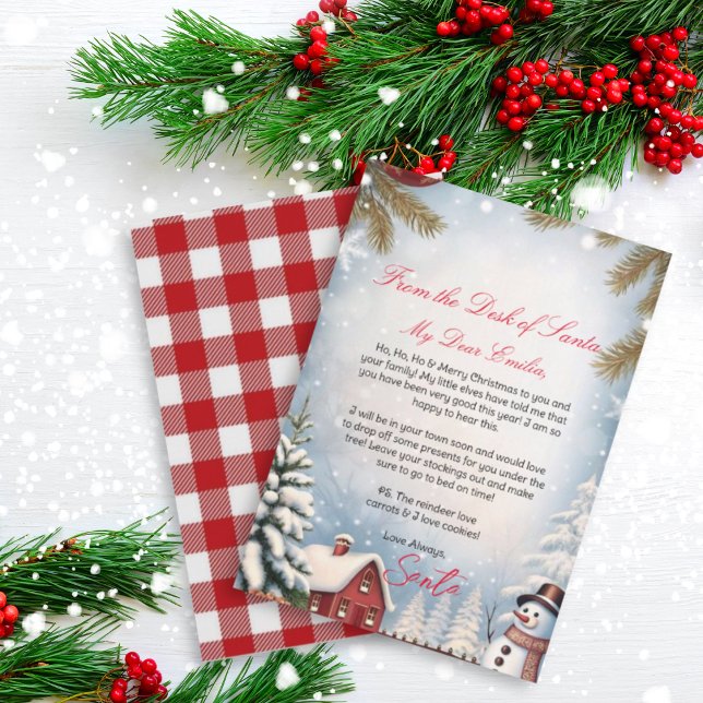 Personalized Letter from Santa Claus template (Creator Uploaded)