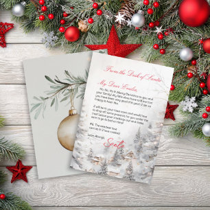 Personalized Letter from Santa Claus template