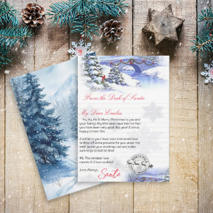 Personalized Letter from Santa Claus template
