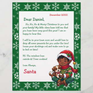 Personalized Letter from Santa | Coloring Page