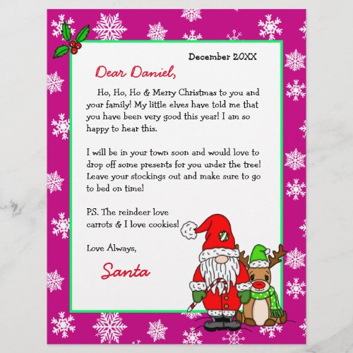 Personalized Letter from Santa for Children