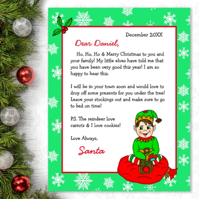 Personalized Letter from Santa for Children (Creator Uploaded)