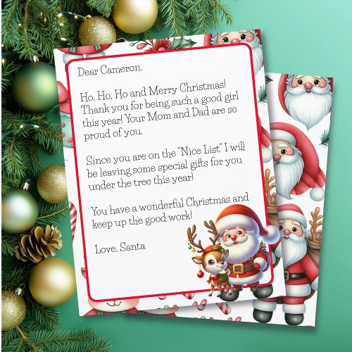 Personalized Letter from Santa for Children